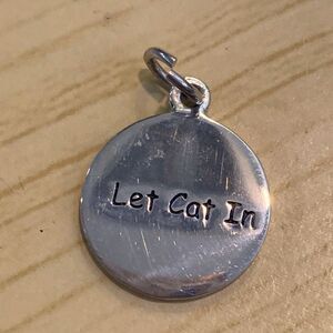 .925 Cat Sterling Silver Jewelry Charm